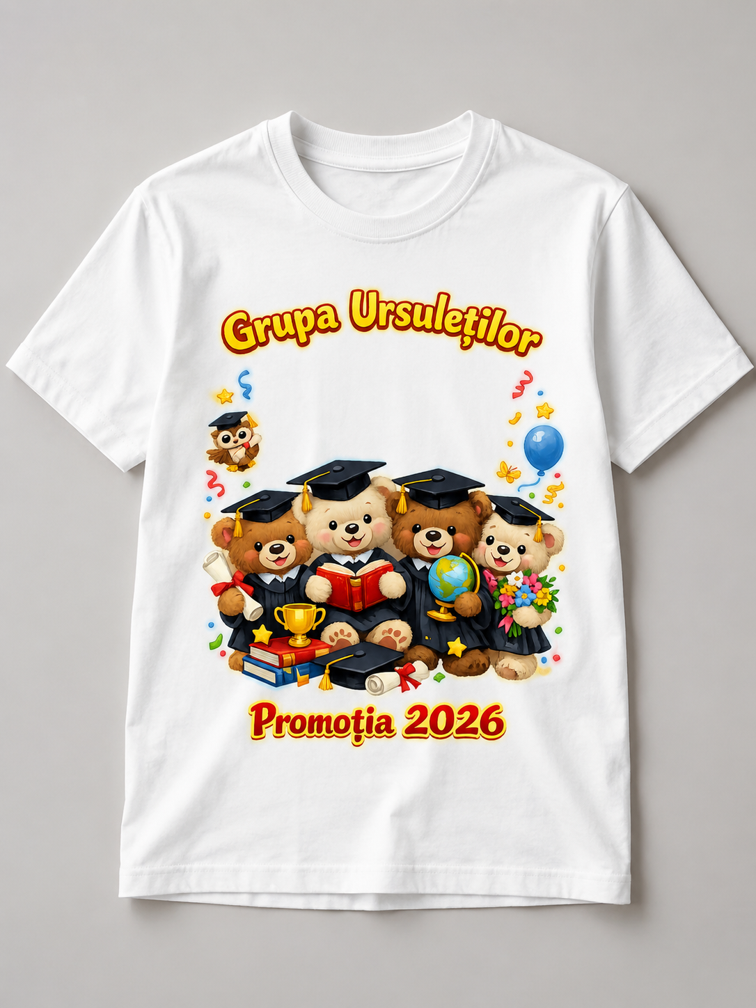 Tricou personalizat pentru absolvire – Grupa Ursuleților